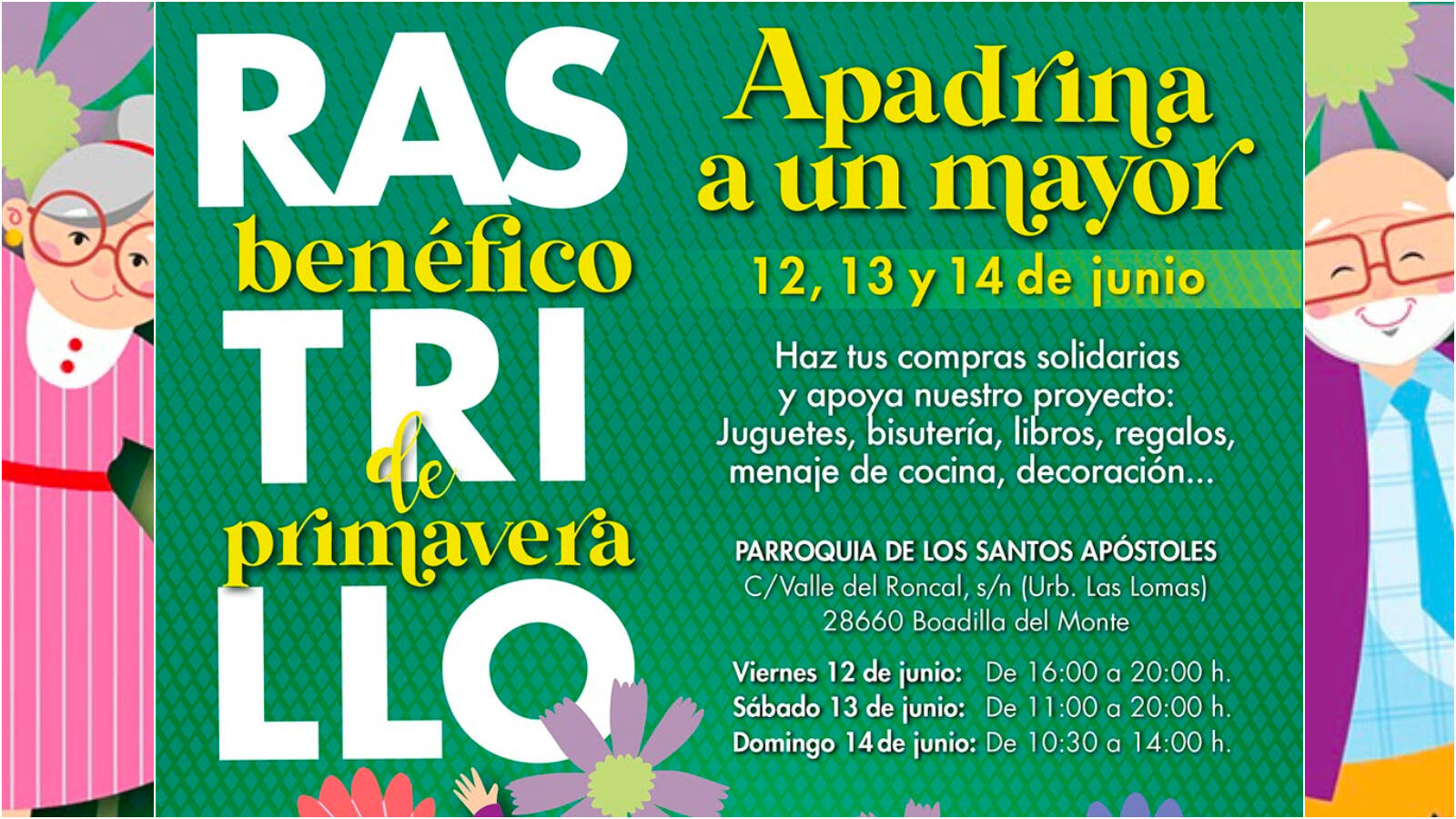 Boadilla acoge este fin de semana un rastrillo benéfico para ayudar a los mayores Boadilla acoge este fin de semana un rastrillo benéfico para ayudar a los mayores