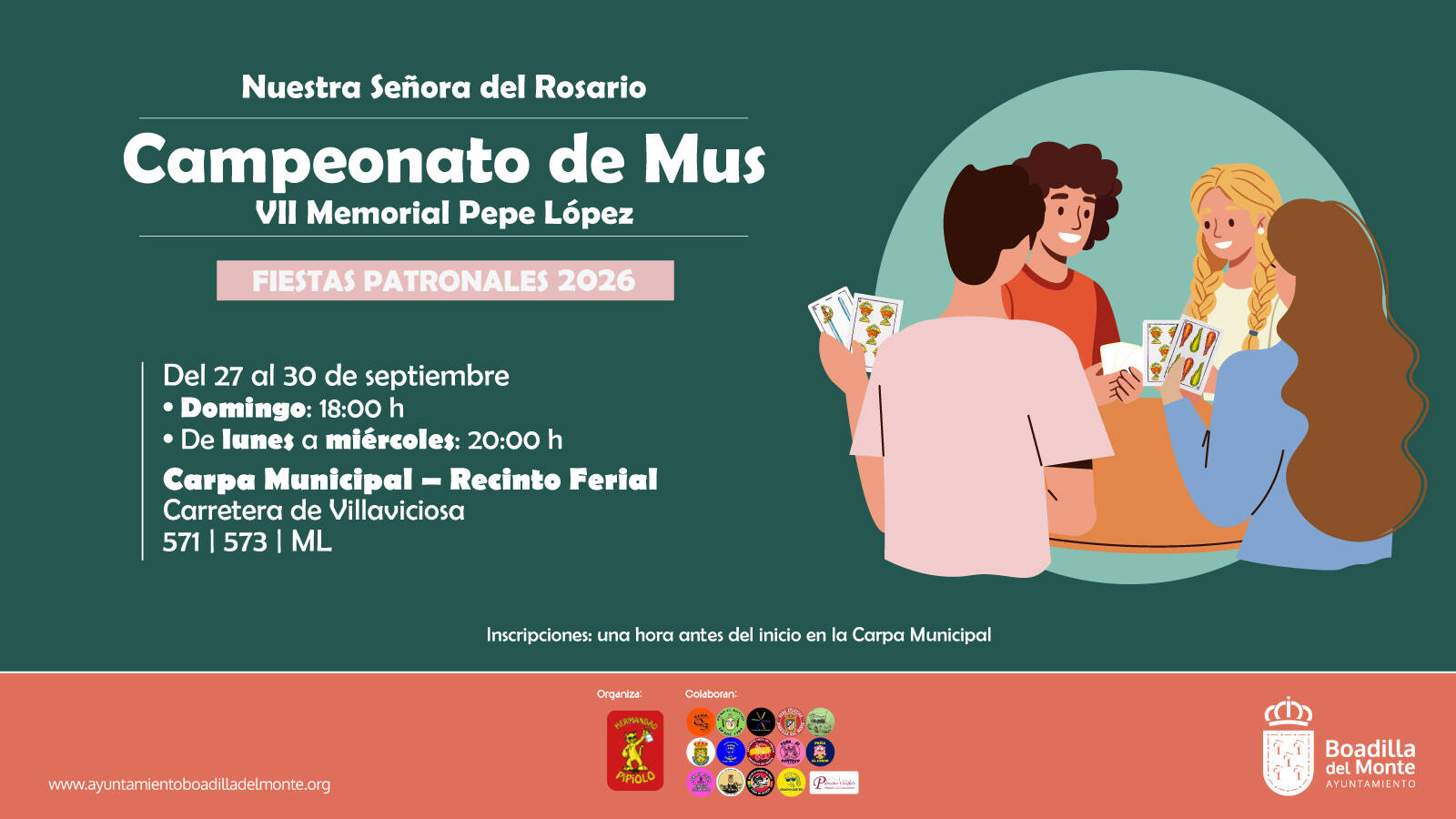 Boadilla celebra cuatro días de campeonato de mus en sus fiestas