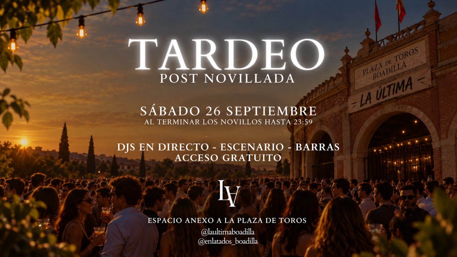Tardeo en Boadilla tras la novillada del próximo sábado
