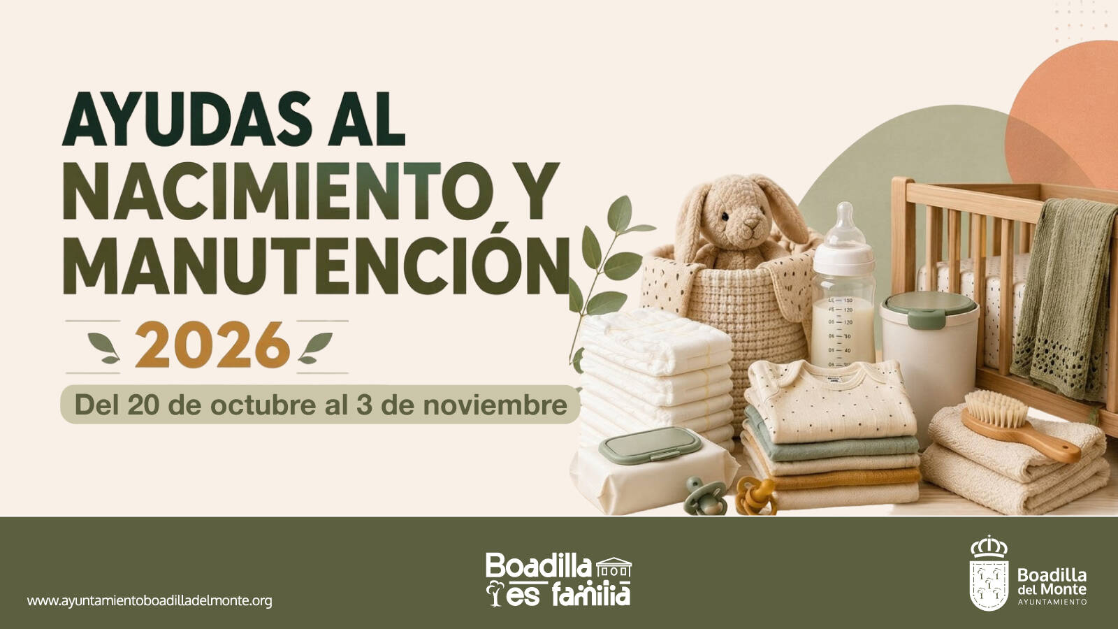 Boadilla abre las ayudas por nacimiento y manutención