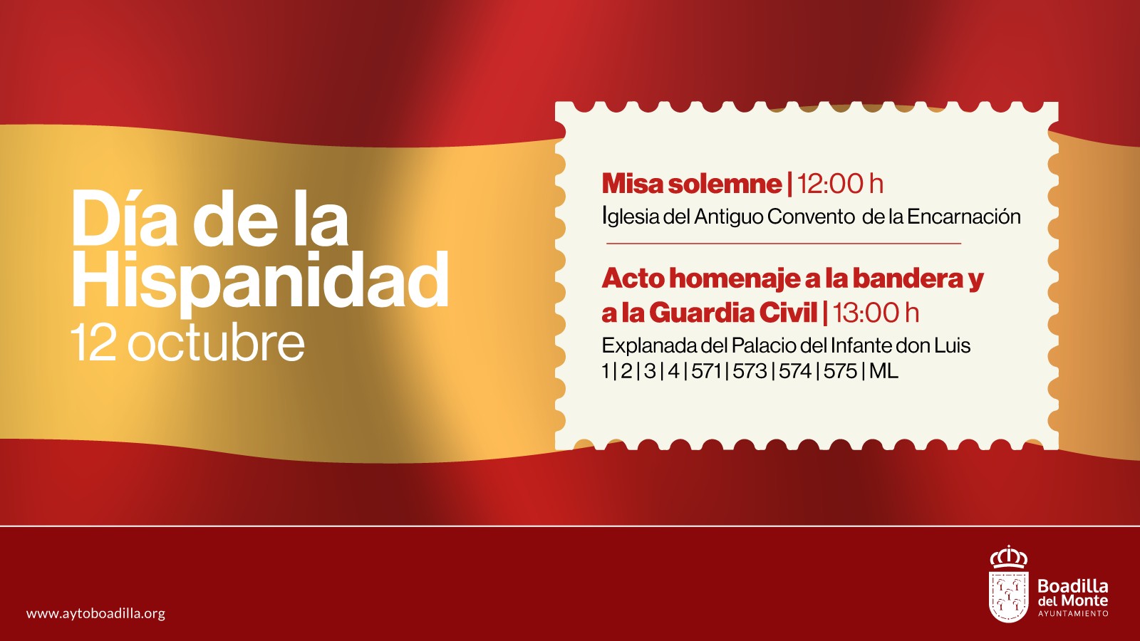 El 12 de octubre: celebración de la Hispanidad en Boadilla