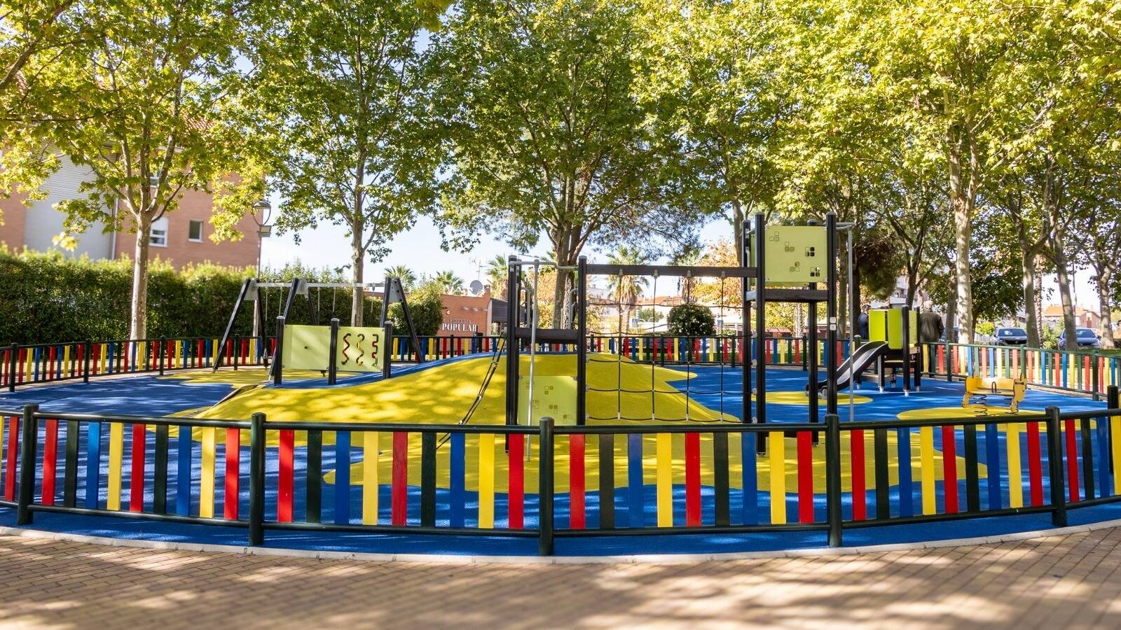 El área infantil del parque Víctimas del Terrorismo reabre