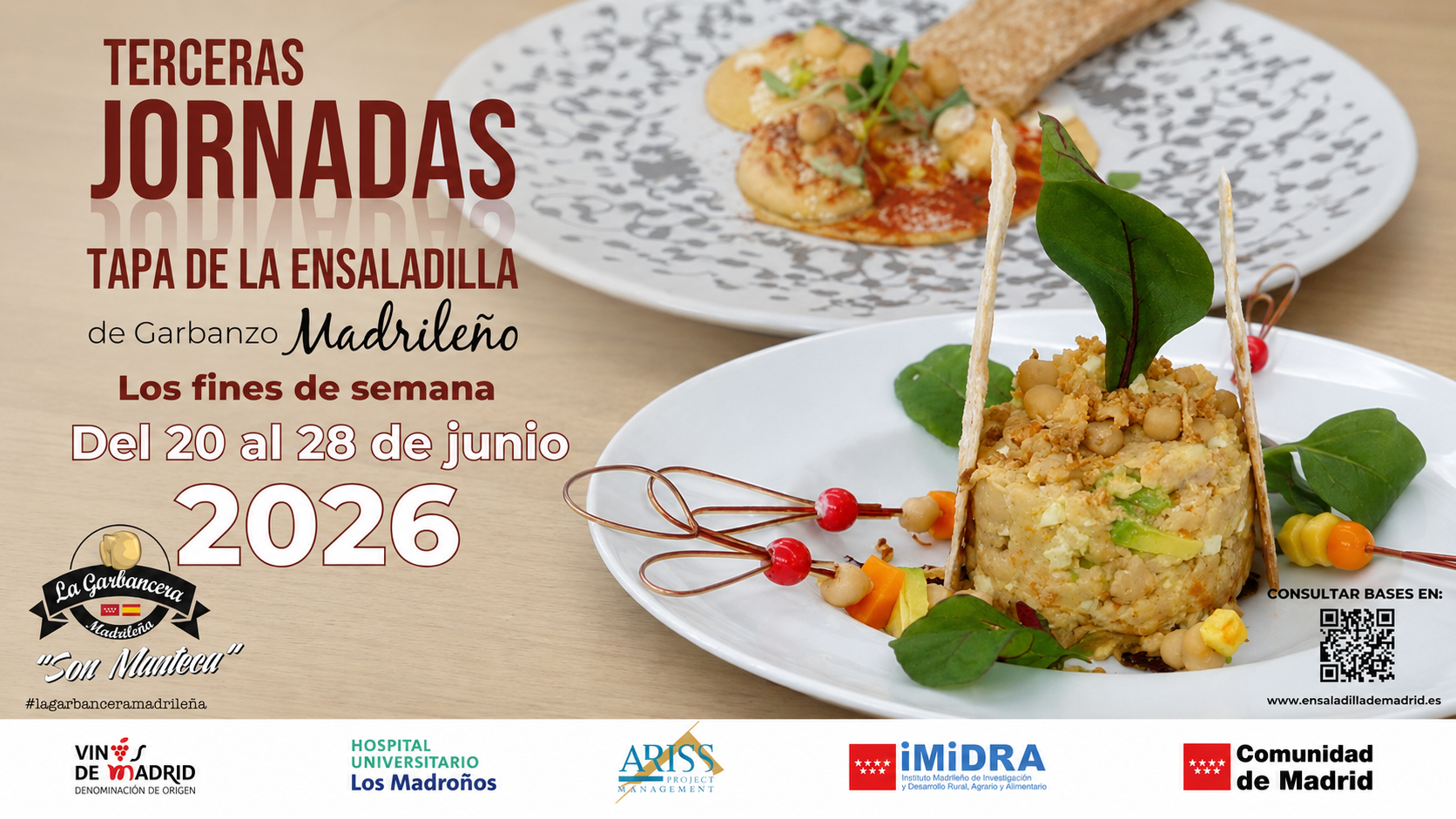 Cuatro establecimientos de Boadilla participan en las Jornadas de la Tapa de la Ensaladilla con Garbanzo Madrileño Cuatro establecimientos de Boadilla participan en las Jornadas de la Tapa de la Ensaladilla con Garbanzo Madrileño