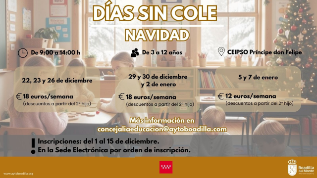 boadilla-del-monte-lanza-una-nueva-edicion-de-dias-sin-cole-para-facilitar-la-conciliacion-en-navidad