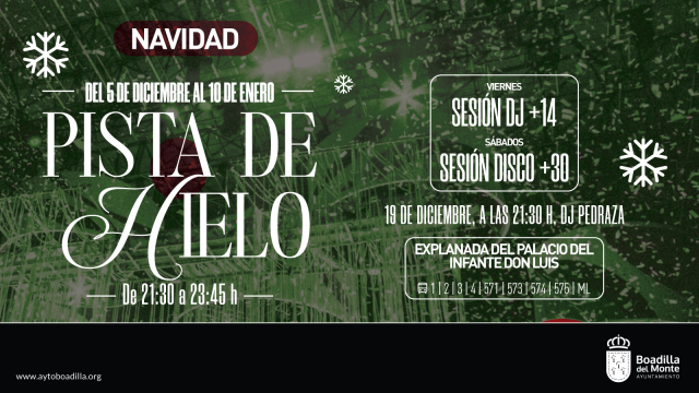 el-ayuntamiento-de-boadilla-programa-sesiones-dj-junto-a-la-nueva-pista-de-hielo-navidena