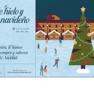 La pista de hielo del Palacio del Infante D. Luis abre junto al encendido navideño