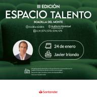 El Espacio Talento acoge el 24 de enero una conferencia de Javier Iriondo