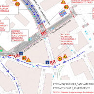 Nuevas modificaciones de tráfico en La Concordia por obras de saneamiento