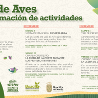 La Casa de Aves programa un trimestre de actividades para disfrutar en familia