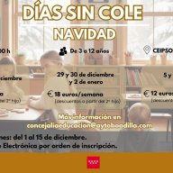 Boadilla del Monte lanza una nueva edición de Días sin Cole para facilitar la conciliación en Navidad