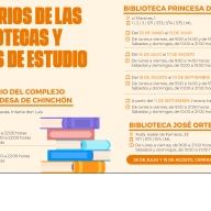Horario especial de verano en las bibliotecas y salas de estudio municipales