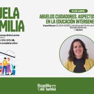 El papel de los abuelos en la educación, a debate en una nueva charla de la Escuela de Familia en Boadilla