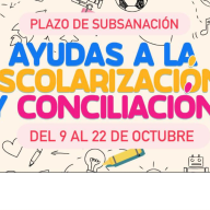 Abierto el plazo para subsanar errores en las solicitudes de becas de escolarización