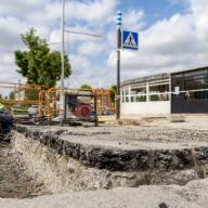 Boadilla avanza en la renovación de aceras de la avenida Nuevo Mundo