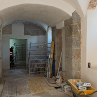 Continúan las obras de restauración en el Palacio del Infante D. Luis