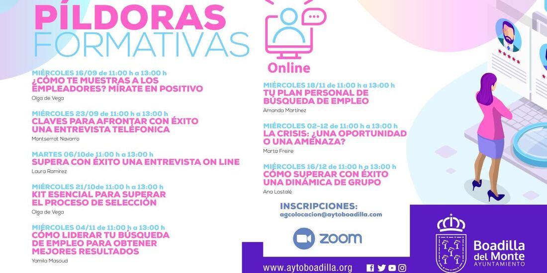 Nuevos talleres en Boadilla de apoyo a la búsqueda de empleo
