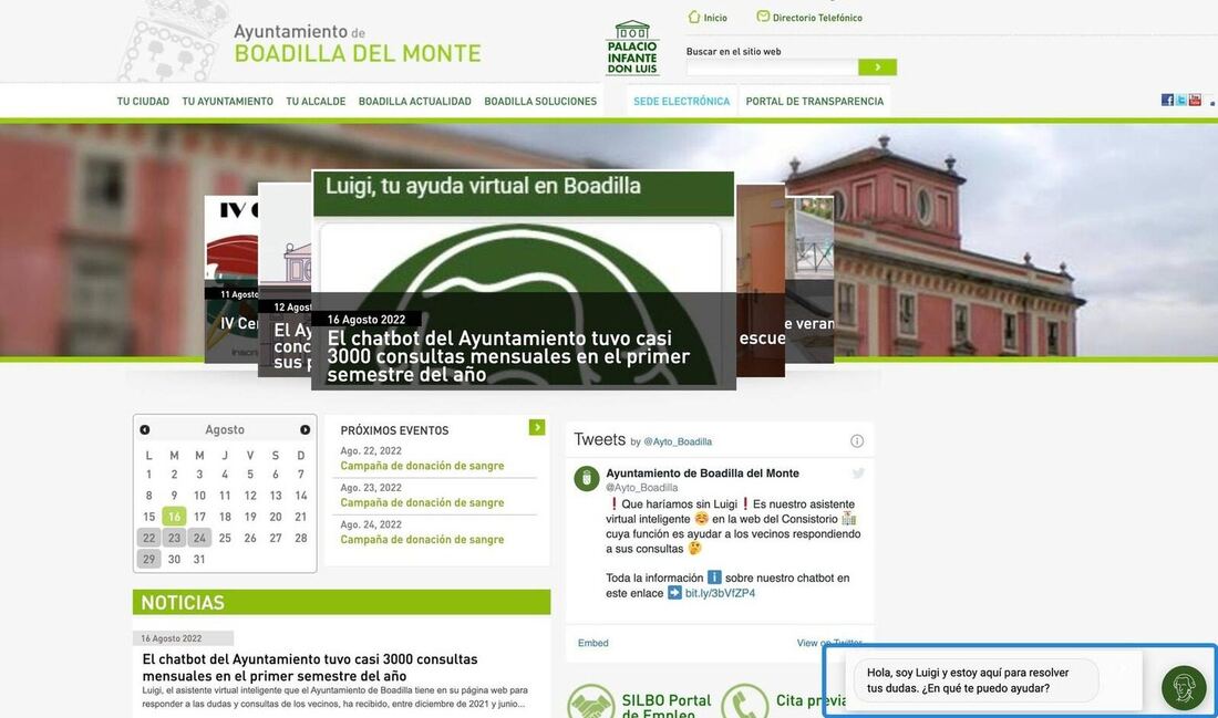 3.000 consultas mensuales realizadas al chatbot de la web municipal