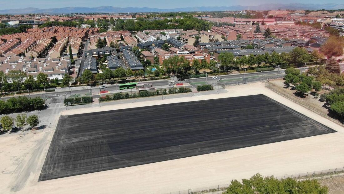 Boadilla asfalta 6.000 m2 del recinto ferial de cara a las fiestas patronales