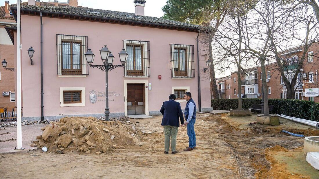 Obras para mejorar el entorno de la sala de lectura "La Millonaria" en Boadilla