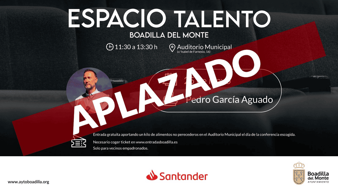 Aplazada la charla de Pedro García Aguado por su participación en Supervivientes
