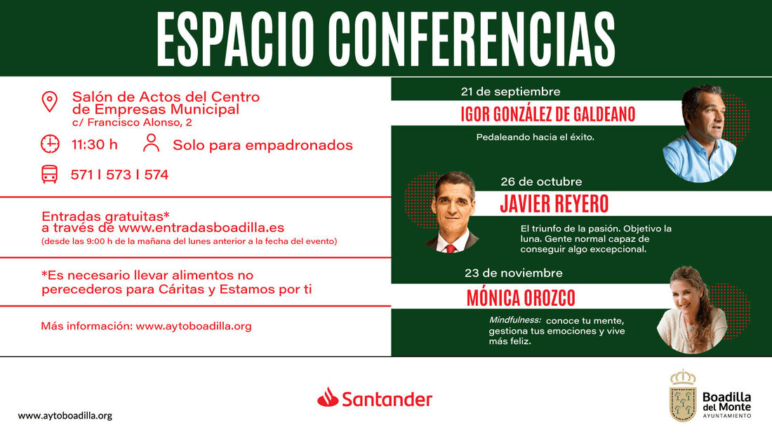 Boadilla organiza un ciclo de conferencias sobre el éxito y la gestión emocional