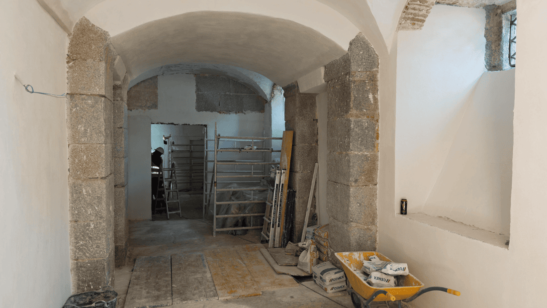 Continúan las obras de restauración en el Palacio del Infante D. Luis
