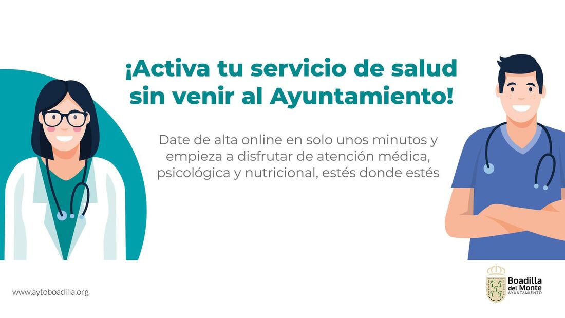 El Servicio Municipal de Salud de Boadilla ya permite la inscripción online