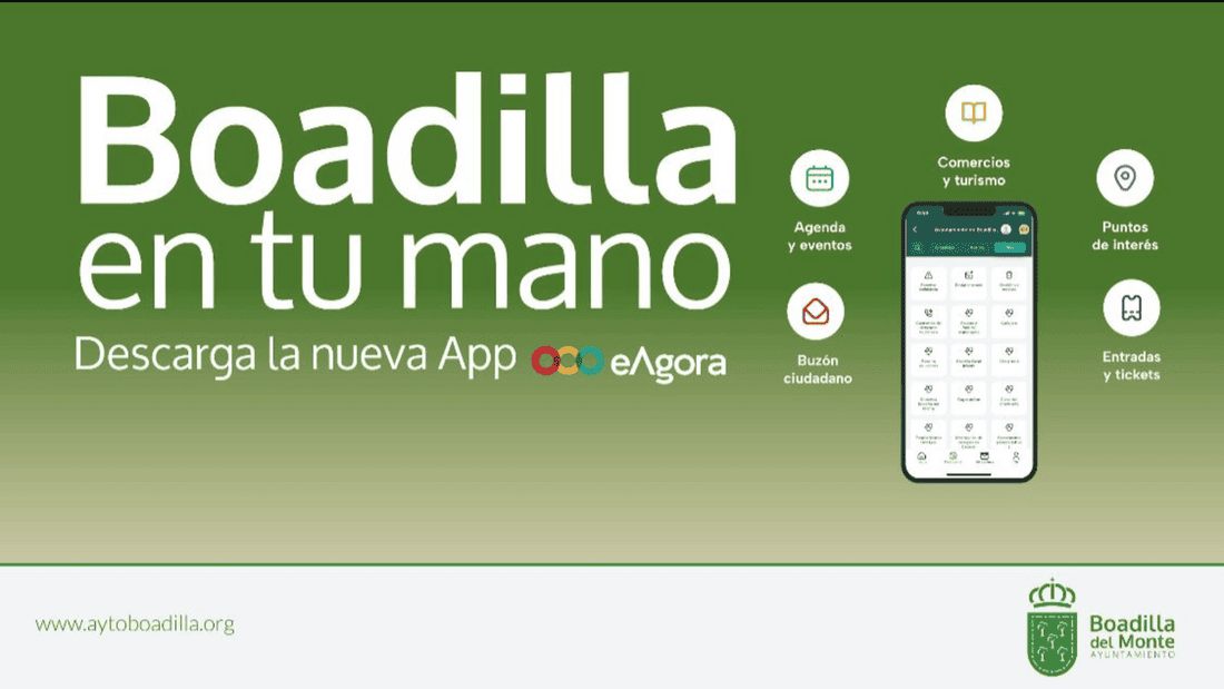 Boadilla del Monte estrena “Boadilla en tu mano”, la nueva app municipal sobre la plataforma eAgora