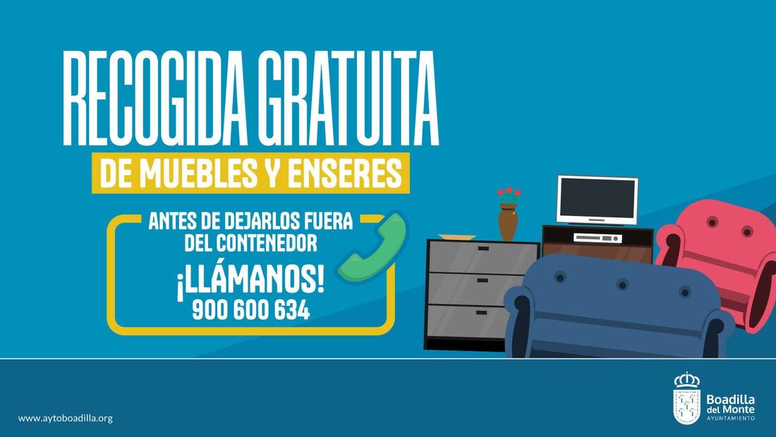 Boadilla recuerda el servicio municipal de recogida de residuos voluminosos con cita previa