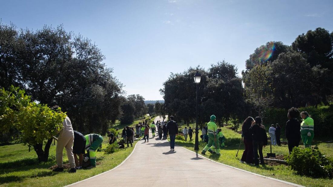 Cien nuevos árboles conectan el parque del Pilar con la Casa de Aves
