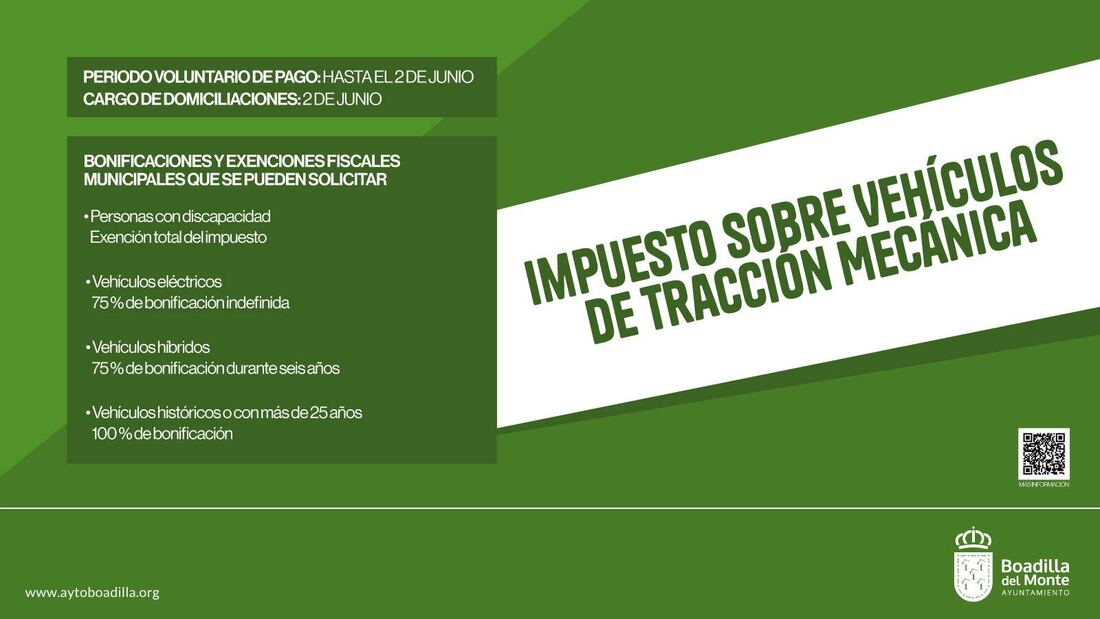 Últimos días para domiciliar el impuesto de vehículos en Boadilla antes del cobro automático en junio