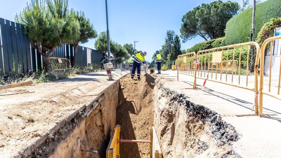 Boadilla renueva parte de la red de saneamiento de Valdecabañas por 659.500 euros