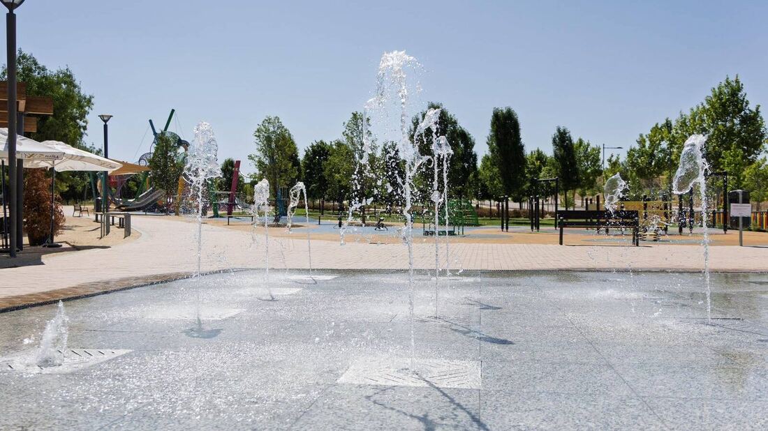 Boadilla abre la fuente de chorros del parque Miguel Ángel Blanco hasta septiembre
