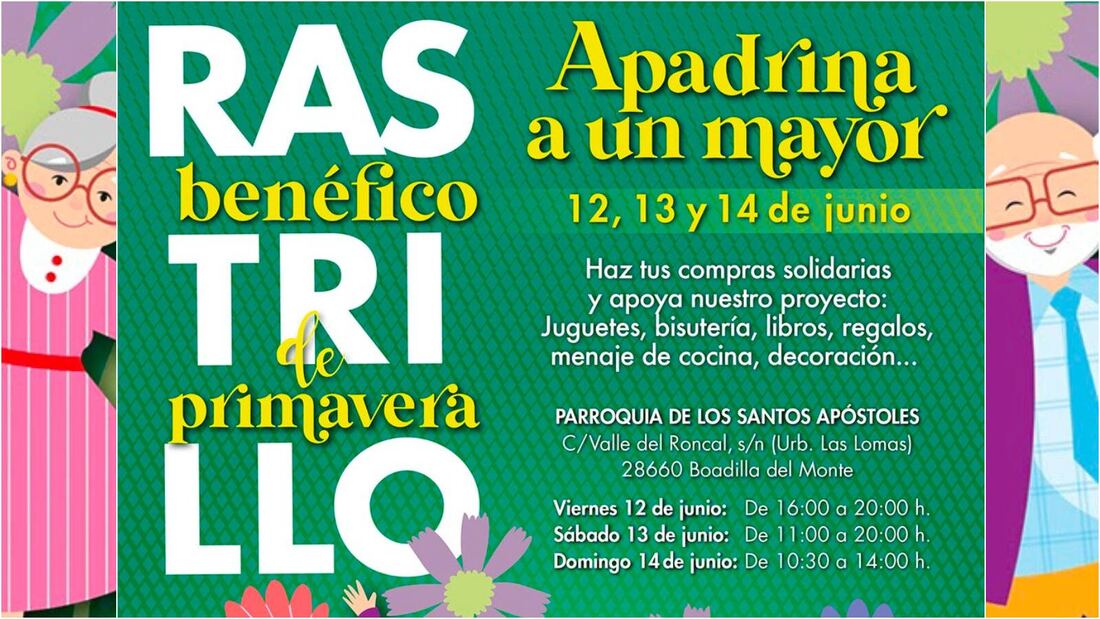 Boadilla acoge este fin de semana un rastrillo benéfico para ayudar a los mayores