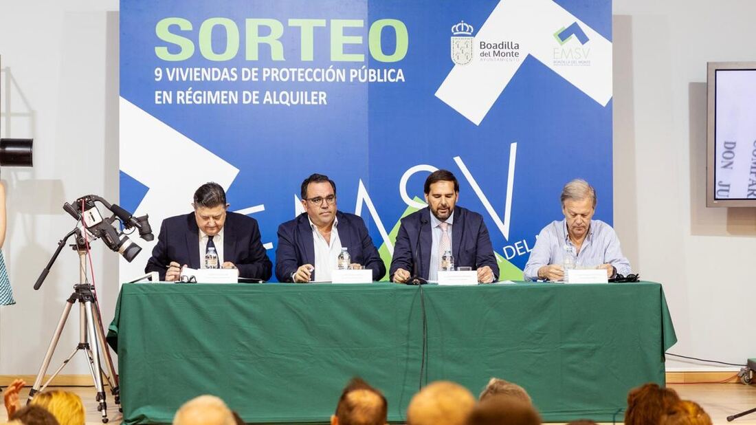 Boadilla sortea ante notario nueve viviendas de protección en alquiler