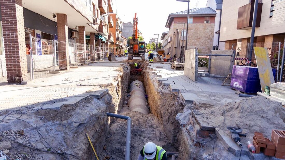Boadilla avanza en remodelación del casco histórico con nuevo colector