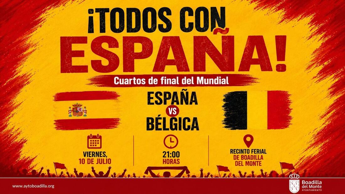 Boadilla retransmitirá el España-Bélgica en pantalla gigante el viernes