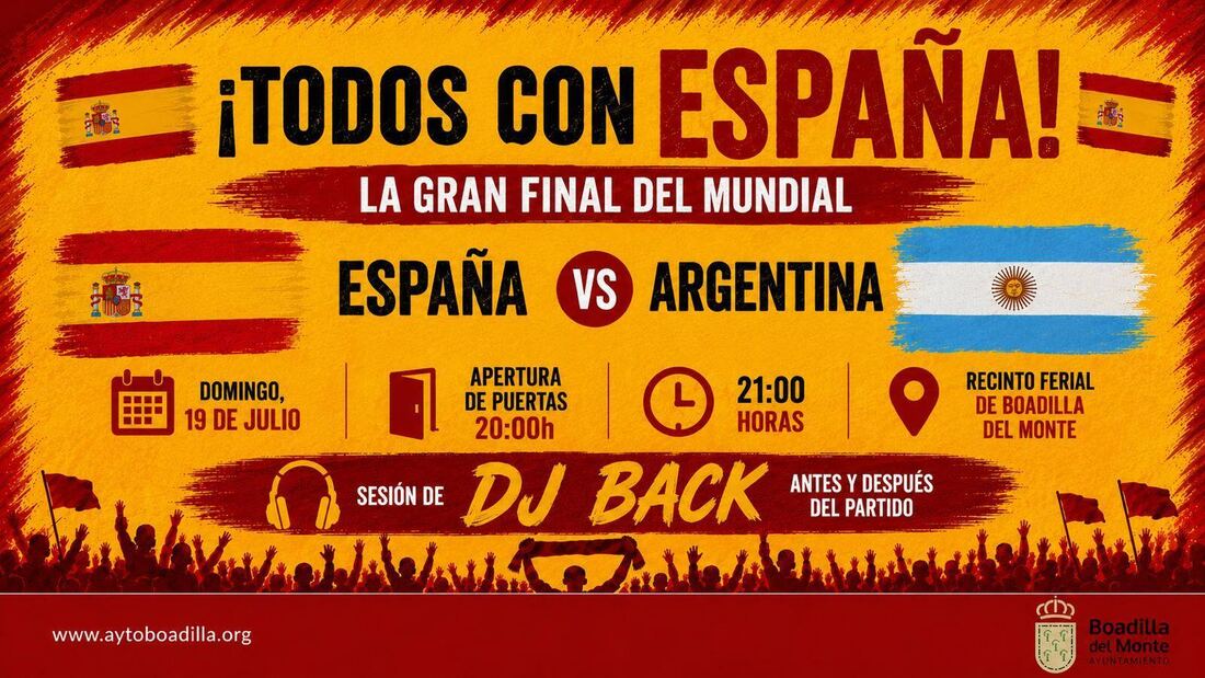 Boadilla la proyectará final del Mundial España-Argentina el domingo