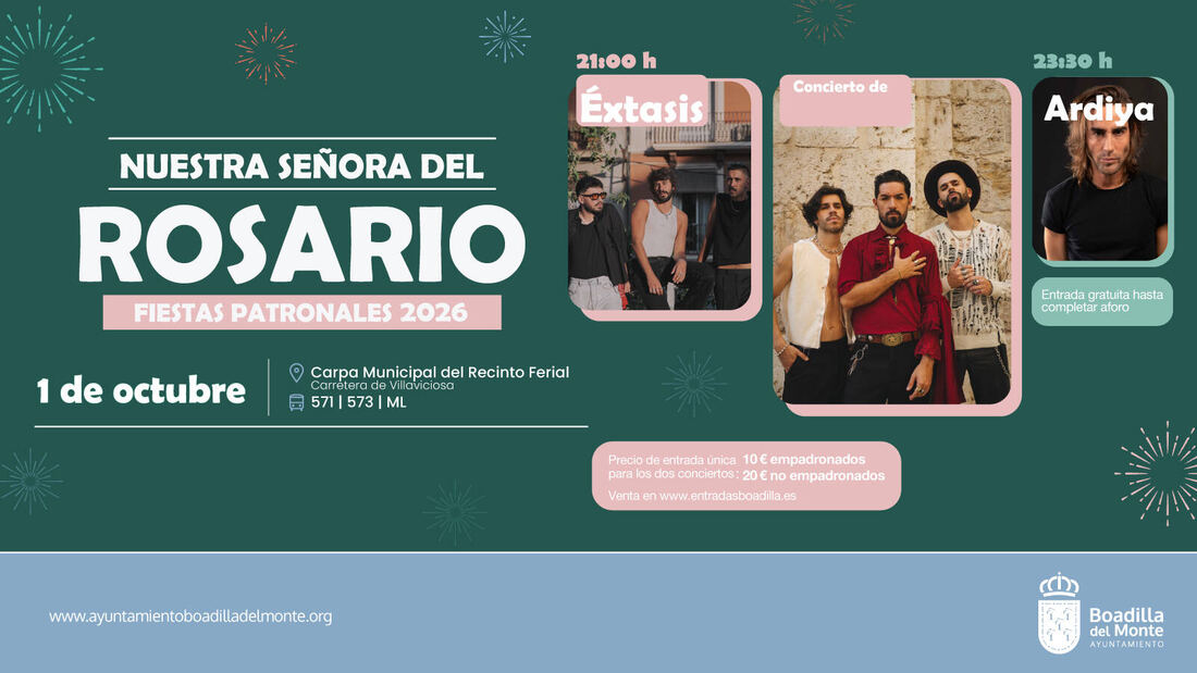 Boadilla pone a la venta las entradas para los conciertos de sus fiestas