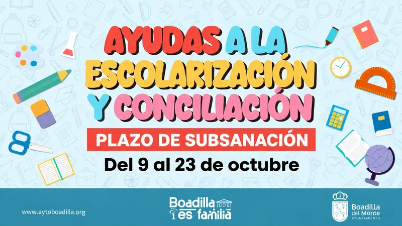 Boadilla del Monte abre el plazo para subsanar errores en las becas