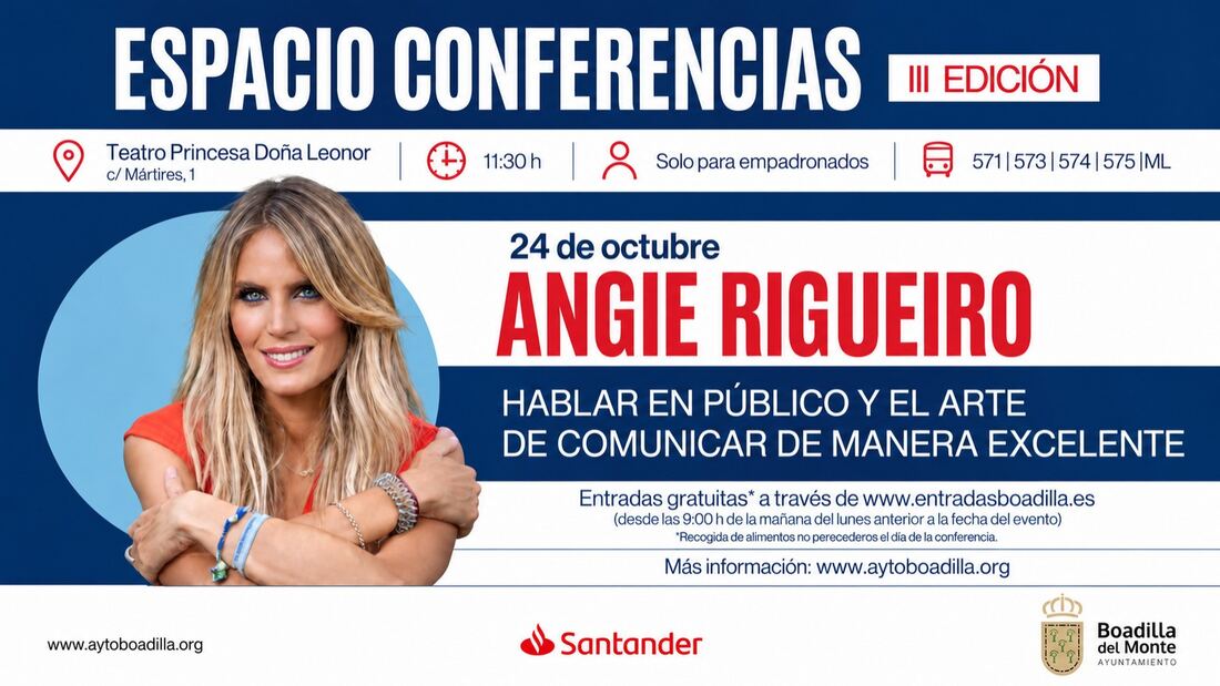 Disponibles las entradas para la charla de Angie Rigueiro