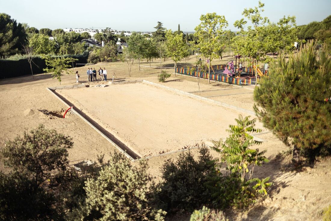 Boadilla construye nuevas pistas deportivas de acceso libre en varios parques del municipio